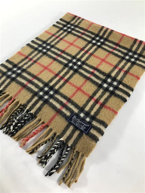 burberry wool fringe scarf|Burberry wool scarf vintage.